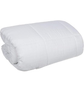Relax Düz Polyester Yorgan, Beyaz, King Size