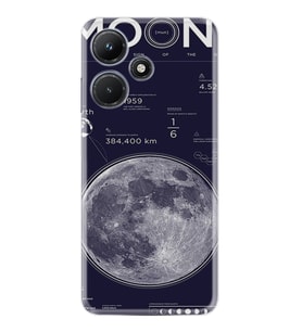Infınix Hot 30i Kılıf Resimli Desenli Baskılı Silikon Moon info 1424
