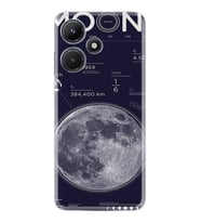Infınix Hot 30i Kılıf Resimli Desenli Baskılı Silikon Moon info 1424