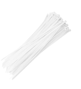 Plastik Cırt Kelepçe Kablo Bağı Beyaz 100 Adet 3,6x370
