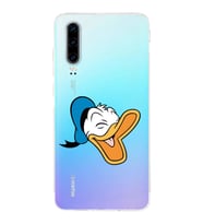 Huawei P30  Kamera korumalı Kapak Donald Duck Tasarımlı  Şeffaf Kılıf