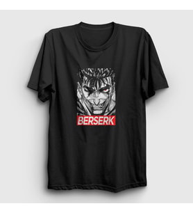 Presmono Unisex Siyah Rage Anime Berserk T-Shirt 126470tt