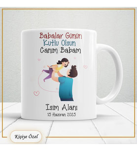 Babalar Günü Hediyesi – Kişiye Özel Kupa Bardak-baba65