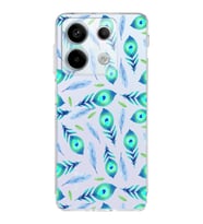 PrintiFy Xiaomi Redmi Note 13 Pro 5G ile Uyumlu Nazar Boncuğu 3  Kamera Korumalı Şeffaf  Kılıf