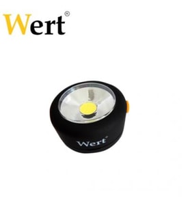 WERT 2614 Pilli Çalışma Lambası, 3W COB LED (Siyah)