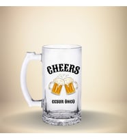 Cam Bi·ra Bardağı - Cheers Yazılı İsme Özel - Kişiye Özel Hediyelik