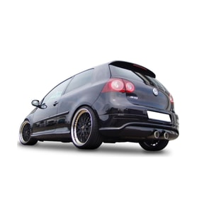 vw golf 5 (2003-2009) uyumlu plastik tayvan r32 arka tampon eki