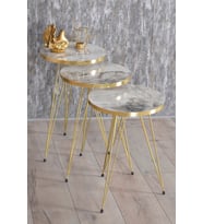 Zigon Sehpa Gold Efes Tel