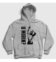 Presmono Unisex Gri U Mirin Gym Fitness Zyzz Kapüşonlu Sweatshirt 327658tt (Gri)