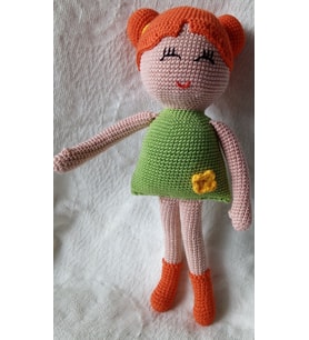 Amigurumi oyuncak Gülen Demet Bebek  renkli