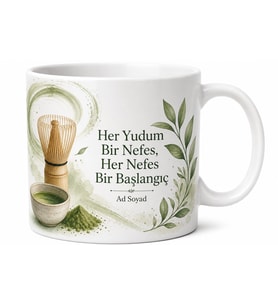 Matcha Çayı Sevenlere Japon Geleneksel Yeşil Toz Enerji Kupa Bardak Hediye