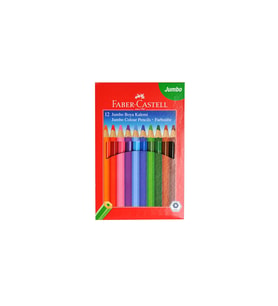 Faber Castell 12 li Jumbo Kuru Boya Kalemi