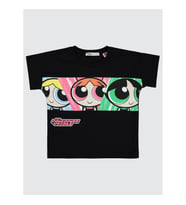 Powerpuff Girls Kız Çocuk Tişört 2-5 Yaş Siyah (Siyah)