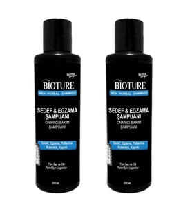 Süper Bioture Eg.zama Sede.f Tahribatlarını Döküntülerini Onaran Bakım Şampuanı 200 ml X 2 Ad