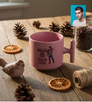 Kişiye Özel Karikatürlü Babaya Hediye Husband Dad Hero T Pastel Kupa Babalar Günü Hediyesi