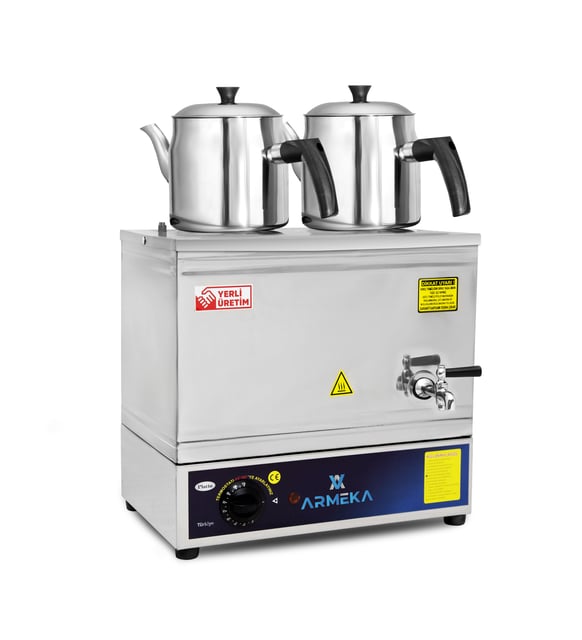 Armeka Platin 20 Litre Elektrikli Pleytsiz Çay Kazanı & Kahveci Kazanı & Kahve Ve Çay Ocağı Inox
