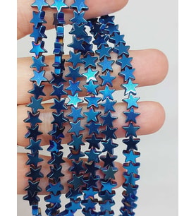 Hematit Taşı Yıldız Şekilli 2.5*6mm Dizi (56042)