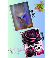 Büyülü tasarımlar defter seti 2 adet A4 boyutu 21*30 çizgili + kareli 60 syf