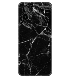 General Mobile GM 24 Pro Kılıf Resimli Desenli Baskılı Silikon Fragile Black Mermer 1378