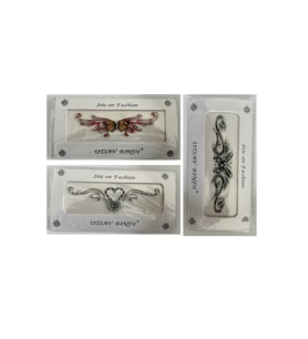 Taşlı Yapıştırma Dövme 3 Adet Birden Set12