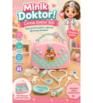 Eğitici Çantalı Minik Doktor Seti 7 Parça - Stetoskoplu Kız Erkek Çocuk Rol Yapma Oyun Seti (3+ Yaş)