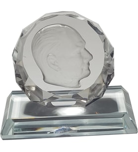 Kristal ATATURK BIBLO MASALIK Makam Hediyesi M01ATA