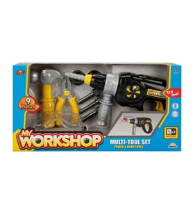 Mey İthalat® 4606 Zapp Toys My Worhop Matkaplı Tamir Seti 9 Parça