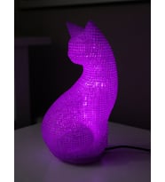MYCRAFT3D Dekoratif Kedi Figürlü Gece Lambası 3D Yazıcı Baskı Hediyelik Masa Lambası Aydınlatma 23cm