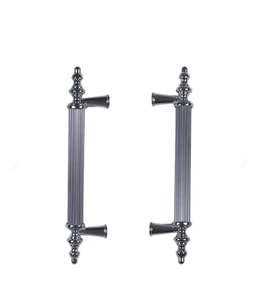 Kulp Silindir Çizgili  Zamak Kulp  Model 14 CM (2 Adet)  Gümüş