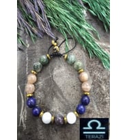 8 MM TERAZİ BURCU DOĞAL TAŞ BİLEKLİK (AMETİST, AKUAMARİN, LAPİS LAZULİ,GÜNEŞ TAŞI, YEŞİL AKİK, HEMATİT)