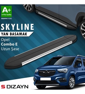 S-Dizayn Opel Combo E Uzun Şase Skyline Krom Yan Basamak 213 Cm 2018 Üzeri A+ Kalite