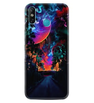 Infinix Smart 4 Kılıf Resimli Desenli Silikon Platinium Series Mysterious World 1806