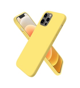 Apple İphone 12 Pro Max Kılıf First Silikon - Sarı