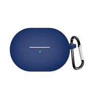 Microsonic Huawei FreeBuds Pro 4 Kılıf Askılı Mat Silikon Lacivert (Lacivert)