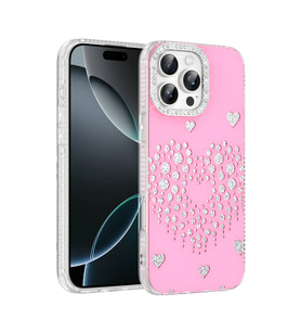 iPhone 16 Pro Kılıf Damla Taşlı Rivas Sert PC Kılıf