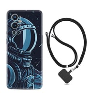 Tecno Spark 9 Pro Kılıf Resimli Boyun Askılı İpli Desenli Silikon Series Astro 1870