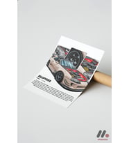 Toyota Supra MK4 JDM Poster, Çerçevesiz Yüksek Kalite Duvar Afişi - Oto Severlere Özel