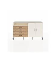 Arges Konsol 3 Raflı 4 Çekmeceli 2 Kapaklı 176x30x99 Aytaşı-Aytaşı/Çam