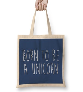 Born To Be A Unicorn Bez Çanta Uzun Saplı