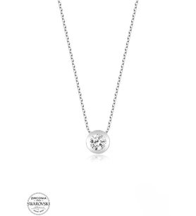 SWAROVSKİ TAŞLI  CRYSTAL 925 AYAR GÜMÜŞ KOLYE