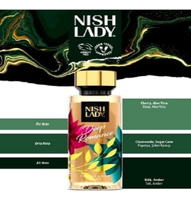 NISHLADY DEEP ROMANCE  Body Mist  l  Vücut Parfümü Vegan 260 ML
