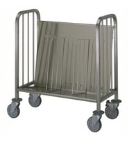 Electrolux Professional 1 Taraflı Tabak Arabası, 150 Tabaklık, Yükseklik=835 Mm PTR150