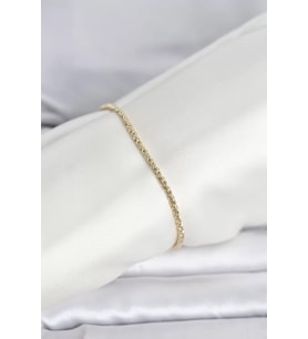 CM 14K Gold Renk Burgulu Zincir Model Kadın Bileklik - TJ-BB8288