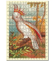 Cakapuzzle İbikli Baykuş Görseli Puzzle Yapboz MDF (Ahşap) (120 Parça)
