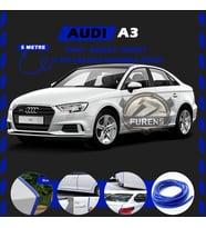Audi A3 Oto Araç Kapı Koruma Fitili 5metre Parlak Mavi Renk