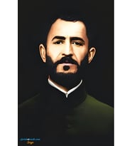 Qazi Muhammed Poster - Postera Qazî Muhammed - Qazî Muhammed Posteri (ÇERÇEVESİZ - 32X47 EBAT) (Siyah-Gri)