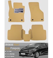 KİA CEED HATCHBACK (2012-2018) Uyumlu EVA Paspas Tam Set–Araca Özel,Kolay Montaj,Su Geçirmez