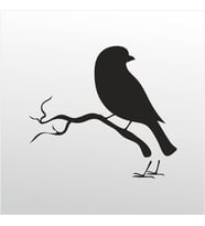 Folyo Sticker Kuş 40cm Uzunluk (Karışık)