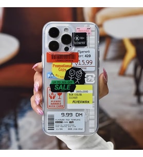 IPHONE 14 PRO UYUMLU ŞEFFAF TASARIM BASKILI TELEFON KILIF