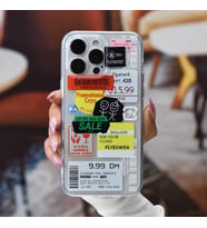 IPHONE 14 PRO UYUMLU ŞEFFAF TASARIM BASKILI TELEFON KILIF